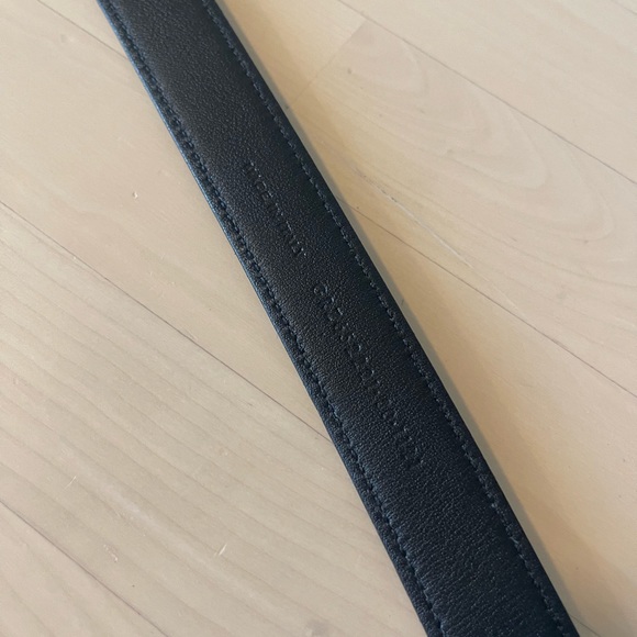 SOLD - Saint Laurent Chain-Embellished Leather Belt - Picture 8 of 10